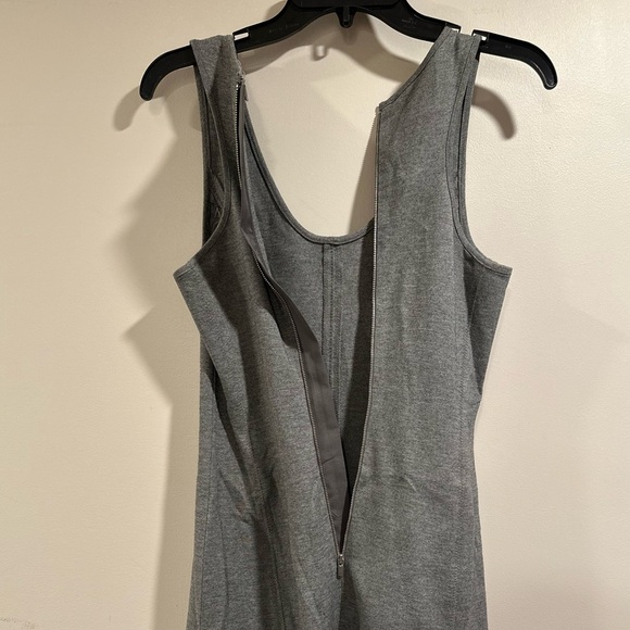 Banana Republic Gray Sleeveless Fitted & Flare Drop Waist Mini Dress Size 0 - Picture 9 of 15